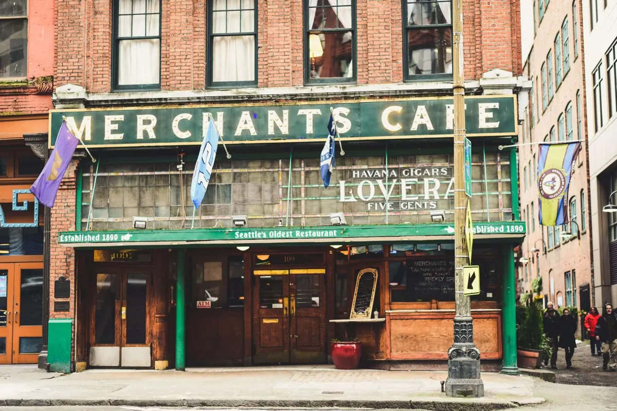 Photographic view of Pioneer Square